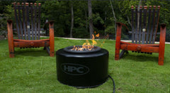 HPC Black Portable Sport Propane Fire Pit - GardensGenie