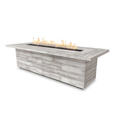 Laguna 120 - Inch Rectangular Fire Table GFRC - GardensGenie