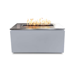 Merona 46x22 - Inch Linear Powder Coated Steel Gas Fire Pit - GardensGenie