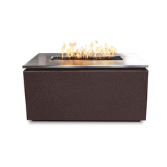 Merona 46x22 - Inch Linear Powder Coated Steel Gas Fire Pit - GardensGenie