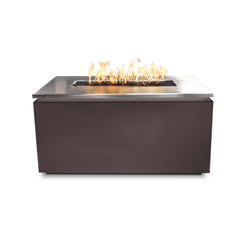 Merona 46x22 - Inch Linear Powder Coated Steel Gas Fire Pit - GardensGenie