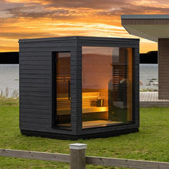 SaunaLife Model G6 Pre - Assembled Outdoor Home Sauna - GardensGenie