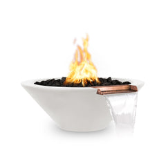 The Outdoor Plus - 24" Cazo Fire & Water Bowl ® GFRC Concrete - GardensGenie