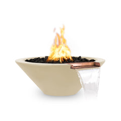 The Outdoor Plus - 24" Cazo Fire & Water Bowl ® GFRC Concrete - GardensGenie