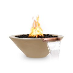 The Outdoor Plus - 24" Cazo Fire & Water Bowl ® GFRC Concrete - GardensGenie