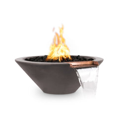 The Outdoor Plus - 24" Cazo Fire & Water Bowl ® GFRC Concrete - GardensGenie