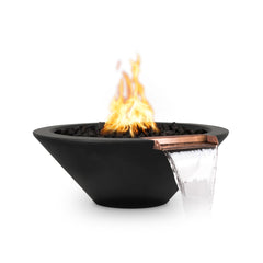 The Outdoor Plus - 24" Cazo Fire & Water Bowl ® GFRC Concrete - GardensGenie